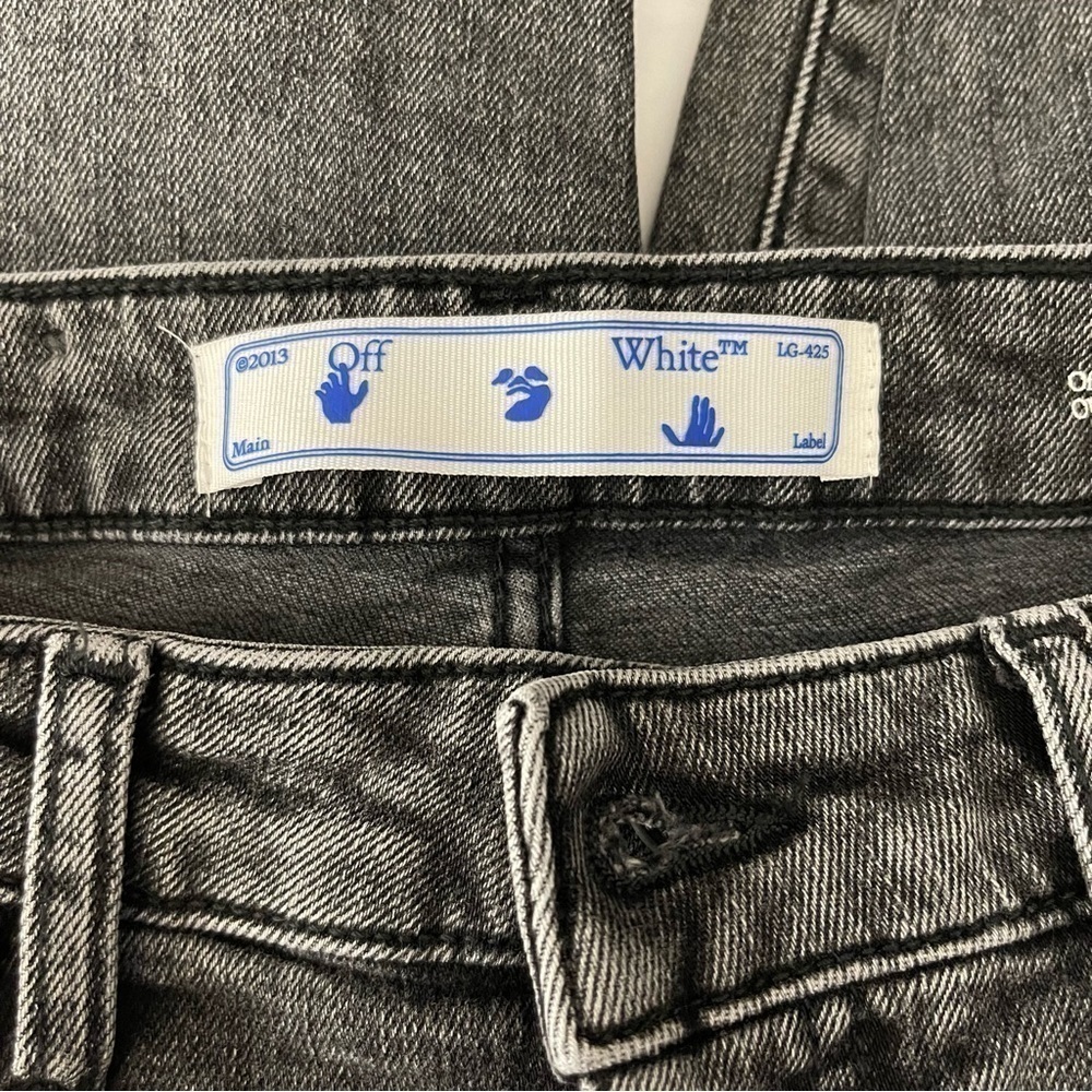 Off-White Women’s Skinny Denim Jeans Grey - Size - 27 $625 - Picture 7 of 13